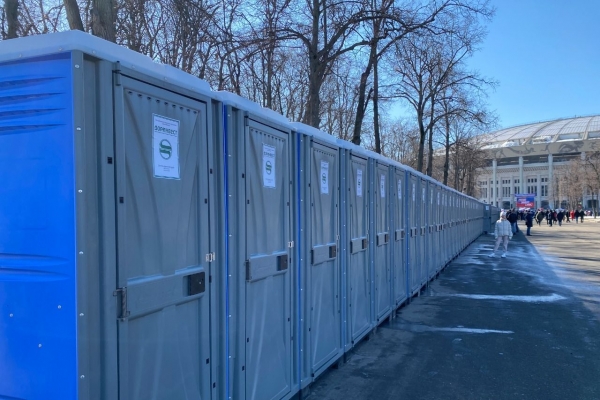 ГБУ &quot;Доринвест&quot; установило 1700 туалетных кабин на митинг-концерт &quot;Крымская весна&quot;