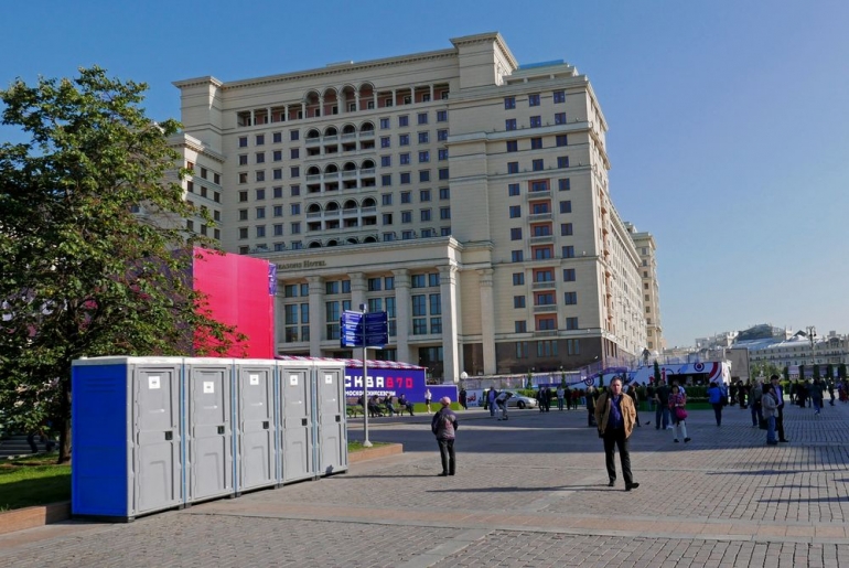ГБУ &quot;Доривест&quot; установлено 310 туалетных кабин для обеспечения фестиваля &quot;Юбилей Москвы&quot; и мероприятий посвященных празднику Курбан-Байрам